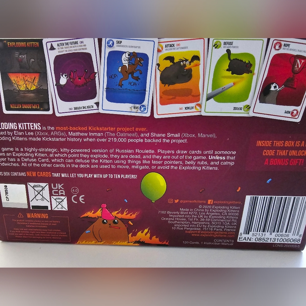 Exploding Kittens Party Pack Card Game - Picture 4 of 4
